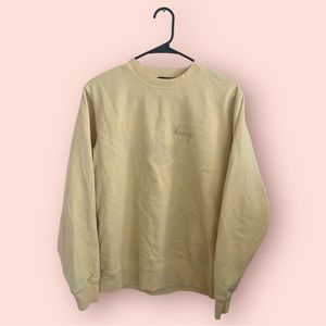 Brandy Melville yellow honey sweatshirt size s